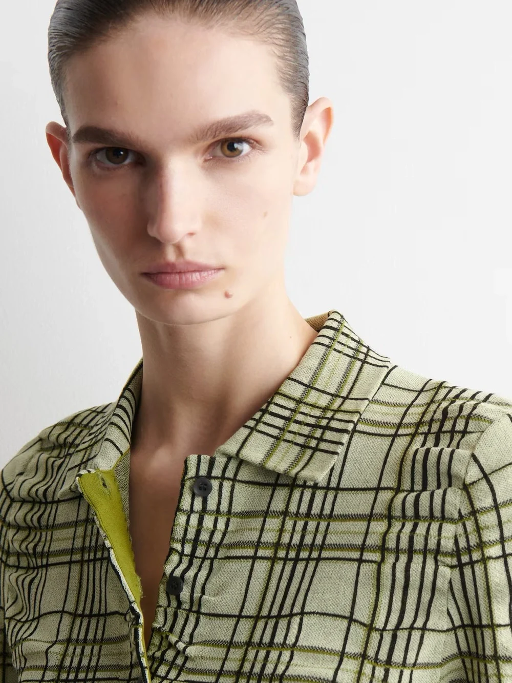 NWOT COS (size small) CHECKED COTTON-JACQUARD SHIRT